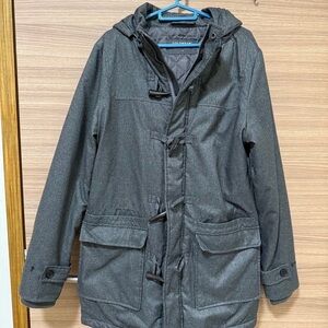 Men's Gray Hooded Field Jacket
